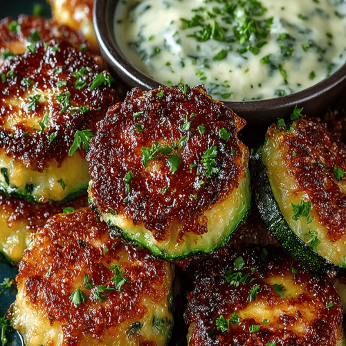 Cheesy Baked Zucchini Bites Recipe