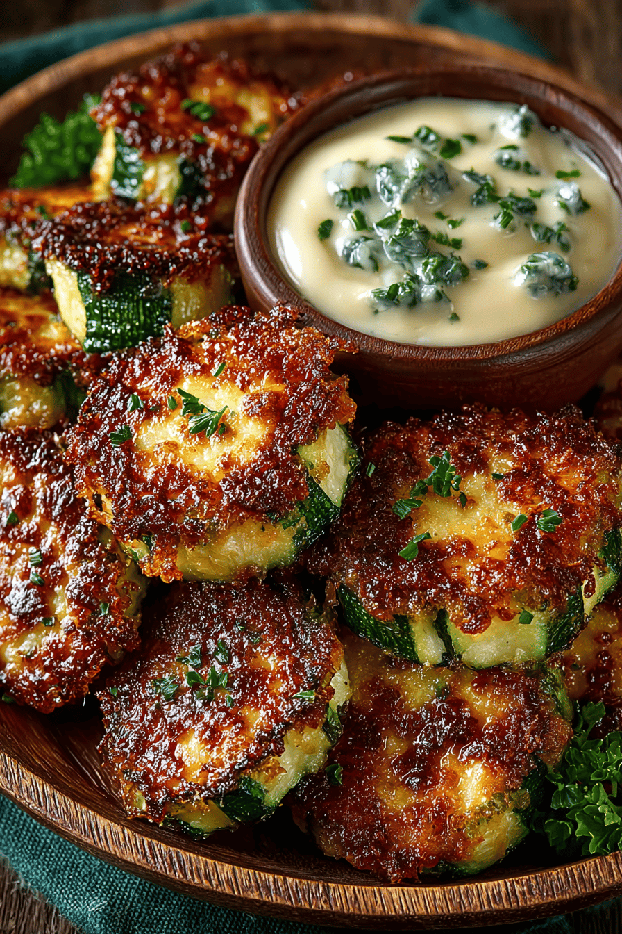 Cheesy Baked Zucchini Bites Recipe ingredients organized and measured on kitchen counter