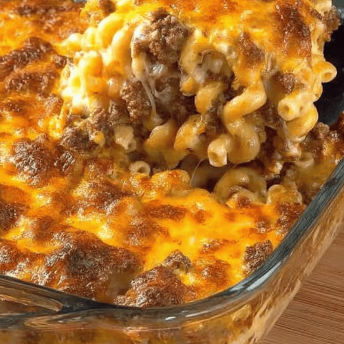 Cheesy Hamburger Casserole Recipe