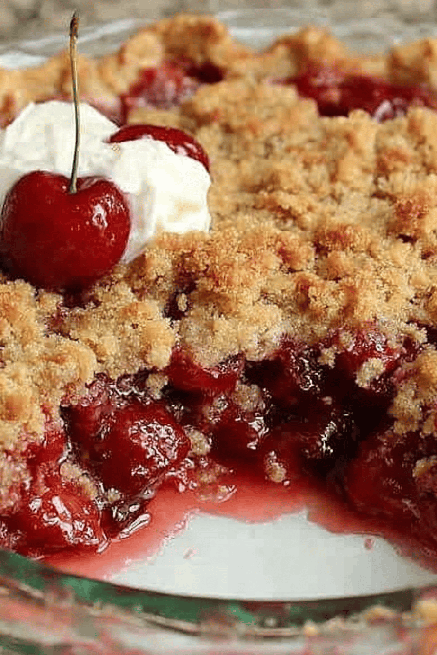 Cherry Crumb Pie: A Scrumptious Dessert Recipe to Try ingredients organized and measured on kitchen counter