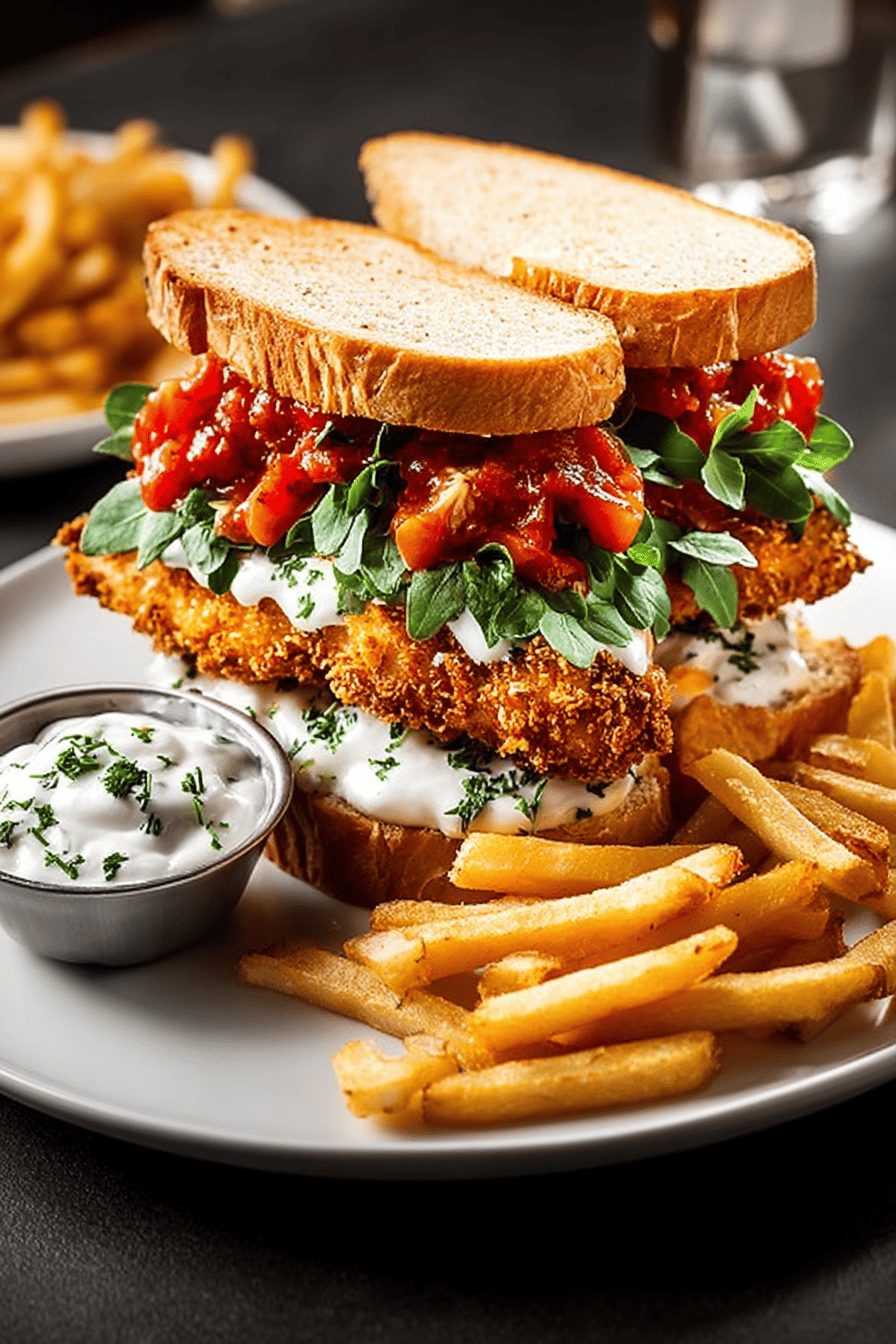 Chicken Cutlet Sandwich Recipe final dish beautifully presented and ready to serve