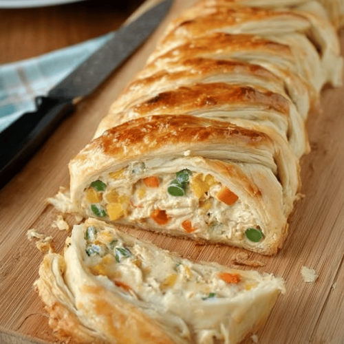 Chicken Pot Pie Crescent Braid Recipe