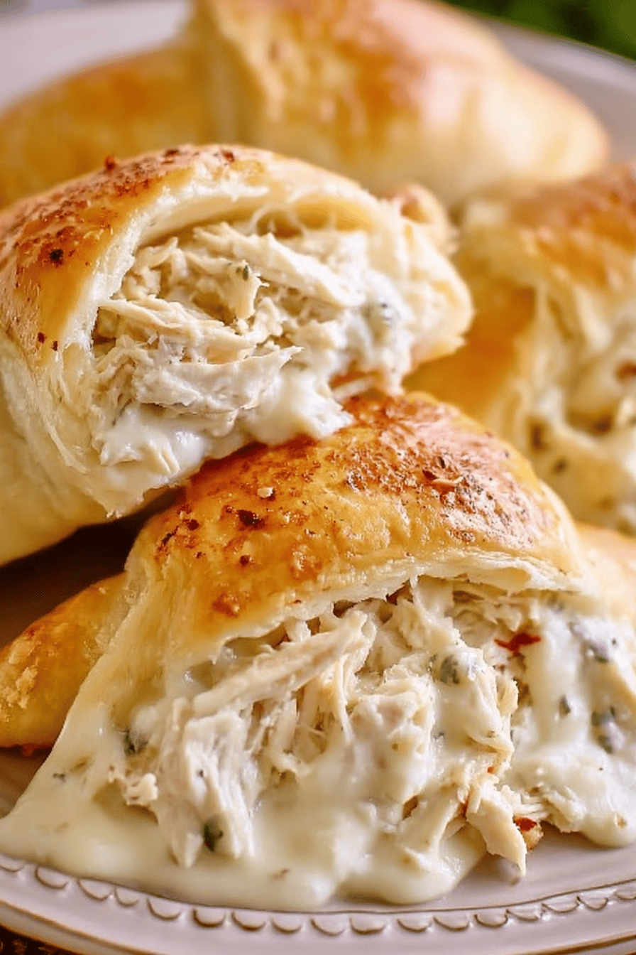Chicken Stuffed Crescent Rolls Recipe final dish beautifully presented and ready to serve