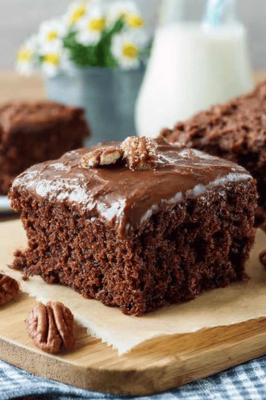 Chocolate Buttermilk Cake with Delightful Frosting Recipe final dish beautifully presented and ready to serve