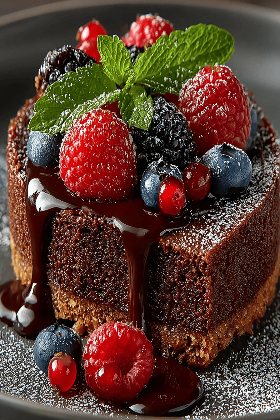 Chocolate Cake with Silky Mousse Recipe final dish beautifully presented and ready to serve