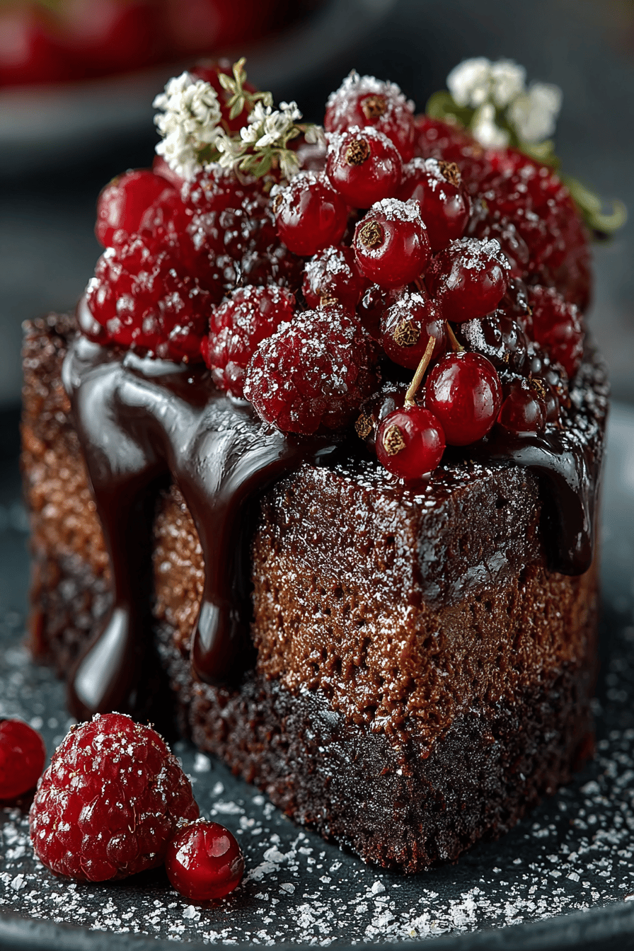 Chocolate Cake with Silky Mousse Recipe slice on plate showing perfect texture and swirl pattern