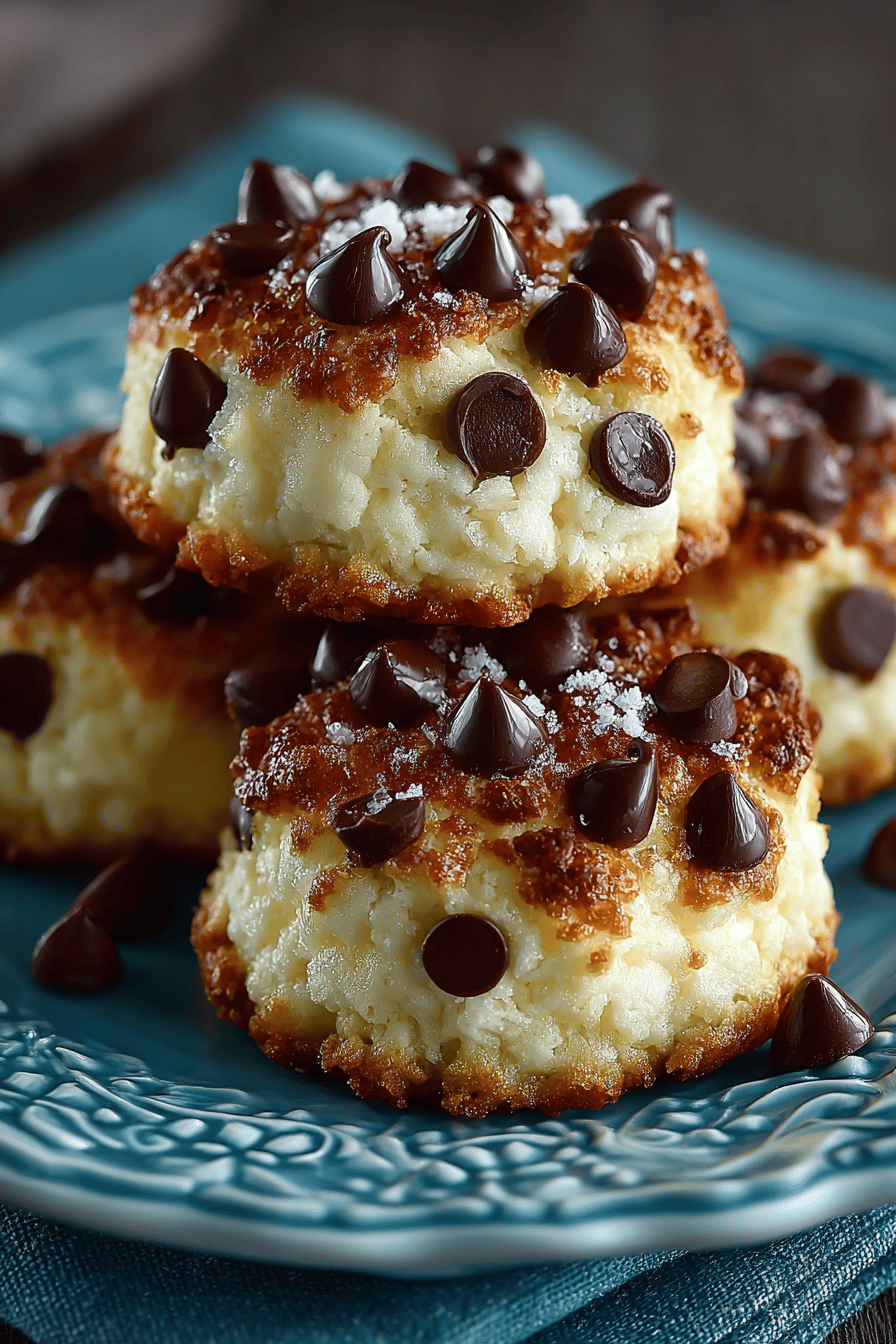 Chocolate Chip Cheesecake Cookies Recipe ingredients organized and measured on kitchen counter