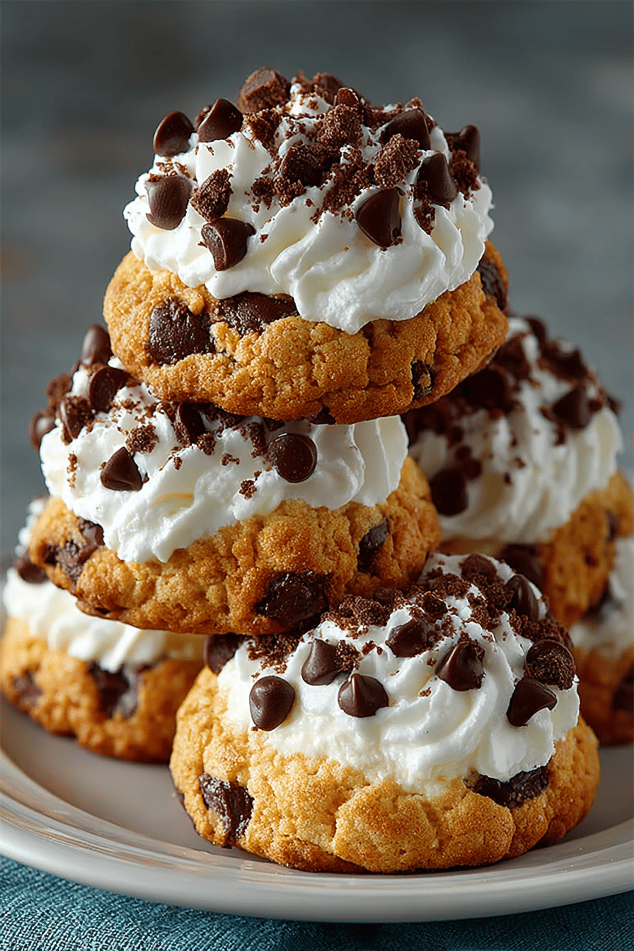 Chocolate Chip Cheesecake Cookies Recipe final dish beautifully presented and ready to serve