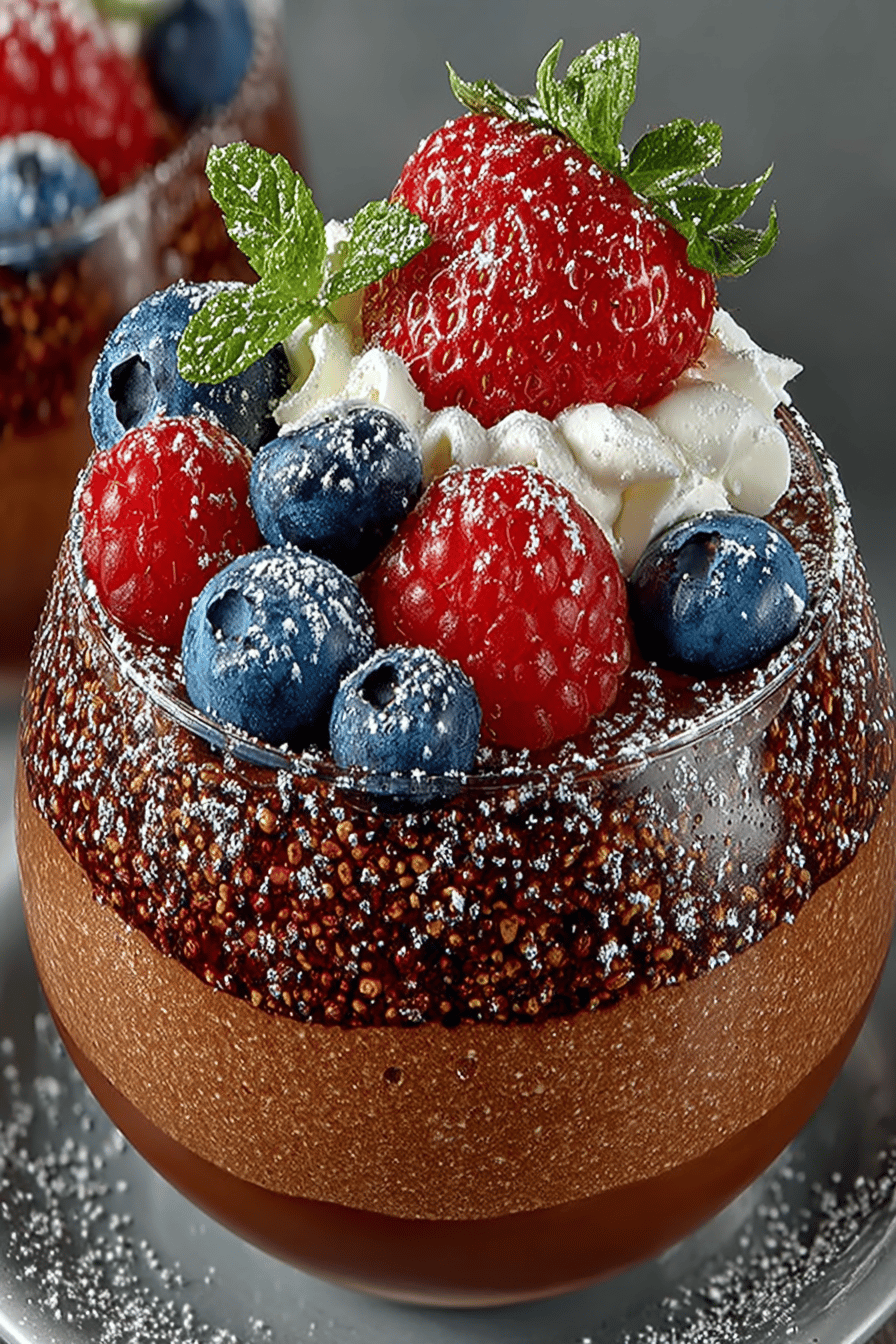 Chocolate Trifecta Mousse Serenade Recipe ingredients organized and measured on kitchen counter