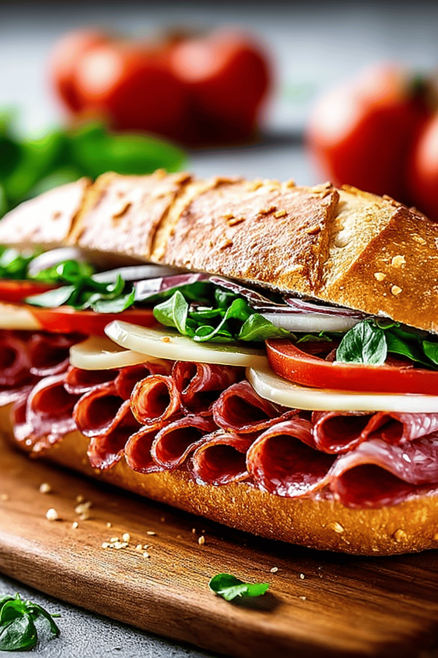 Chopped Italian Sandwich Recipe final dish beautifully presented and ready to serve