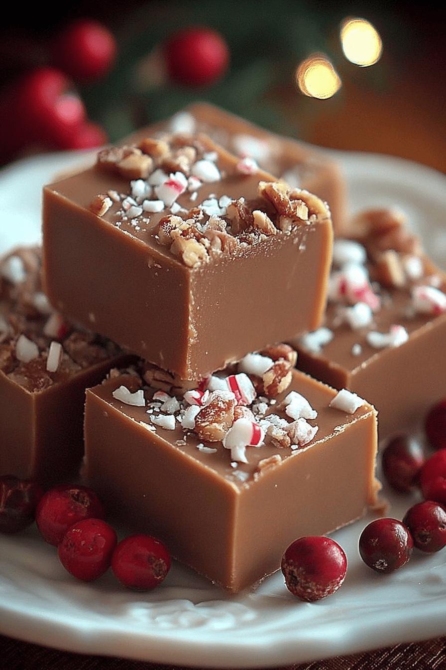 Christmas Fudge Recipe Delight: Indulge in Holiday Sweetness final dish beautifully presented and ready to serve