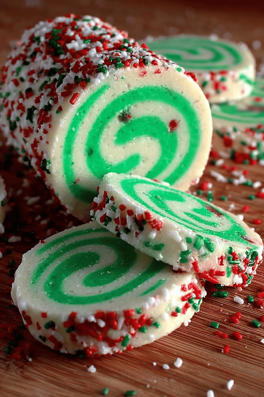 Christmas Pinwheel Cookies Recipe ingredients organized and measured on kitchen counter