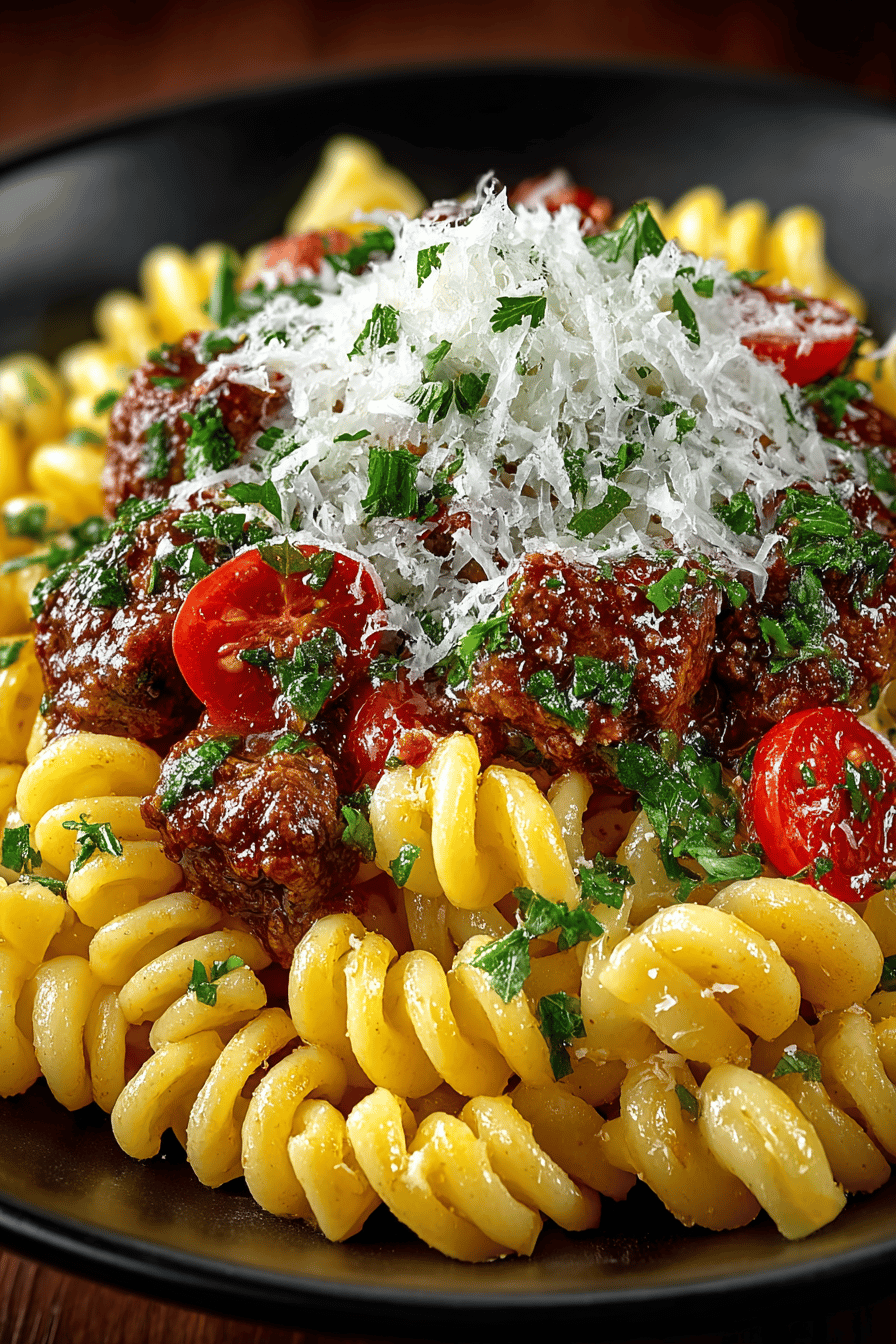Classic Beefaroni Recipe for a Hearty Meal final dish beautifully presented and ready to serve