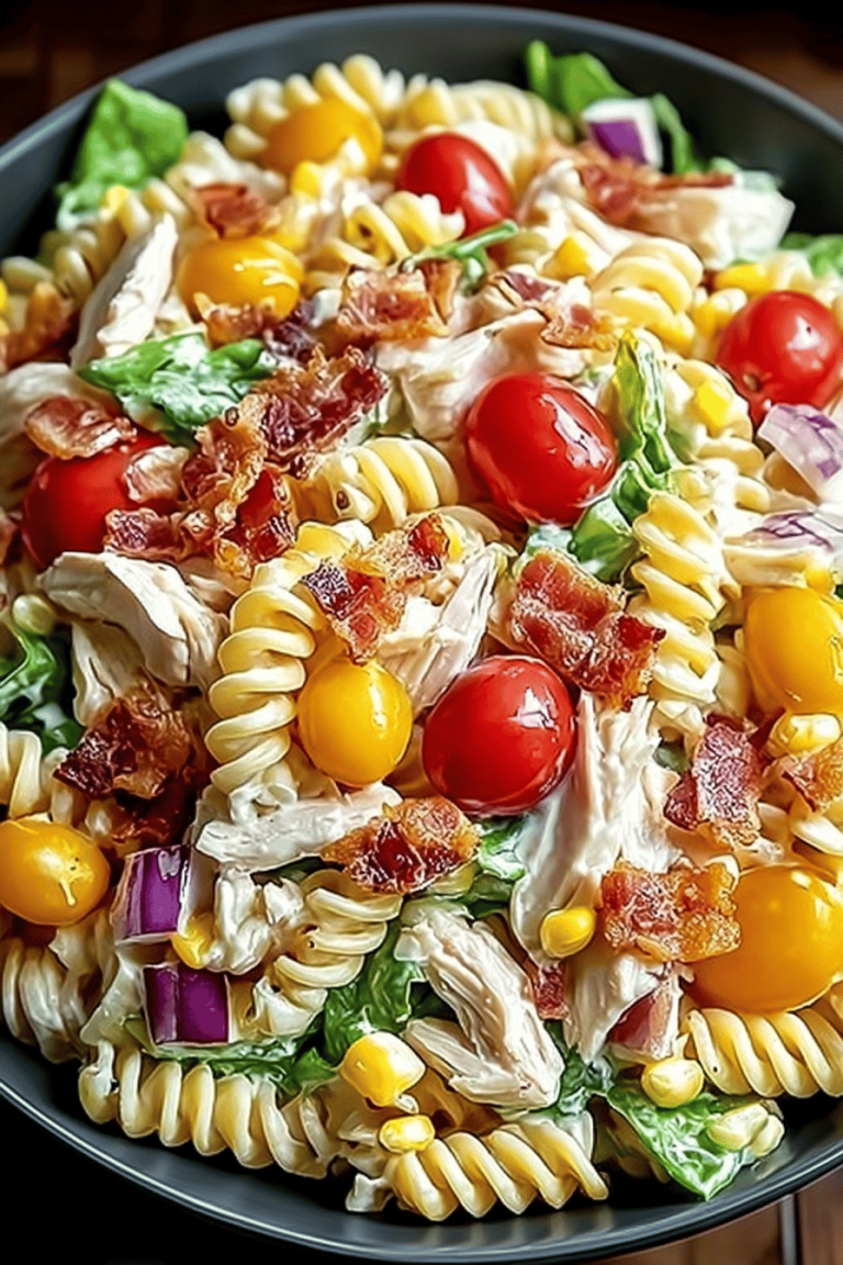 Club Sandwich Pasta Salad Recipe