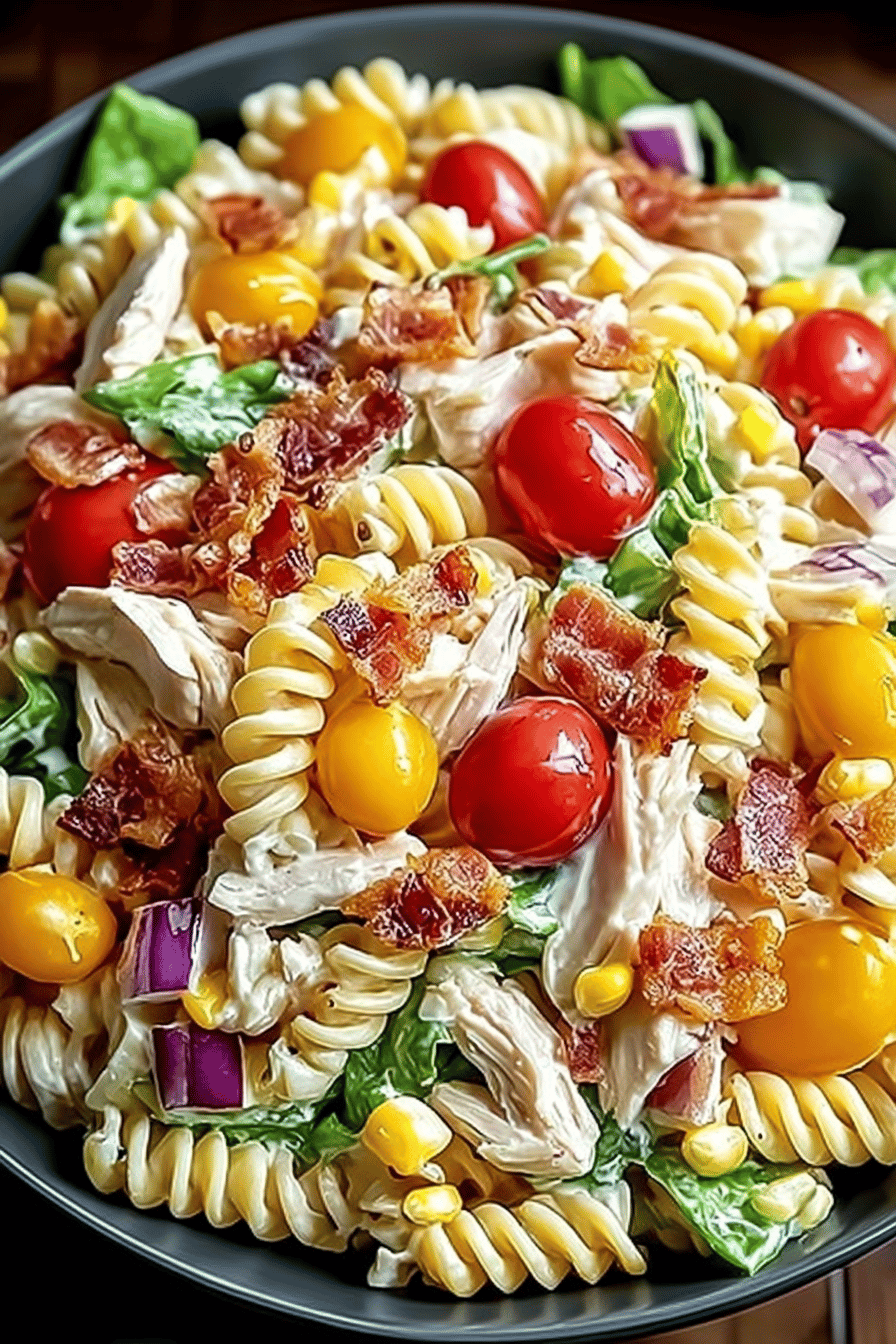 Club Sandwich Pasta Salad Recipe