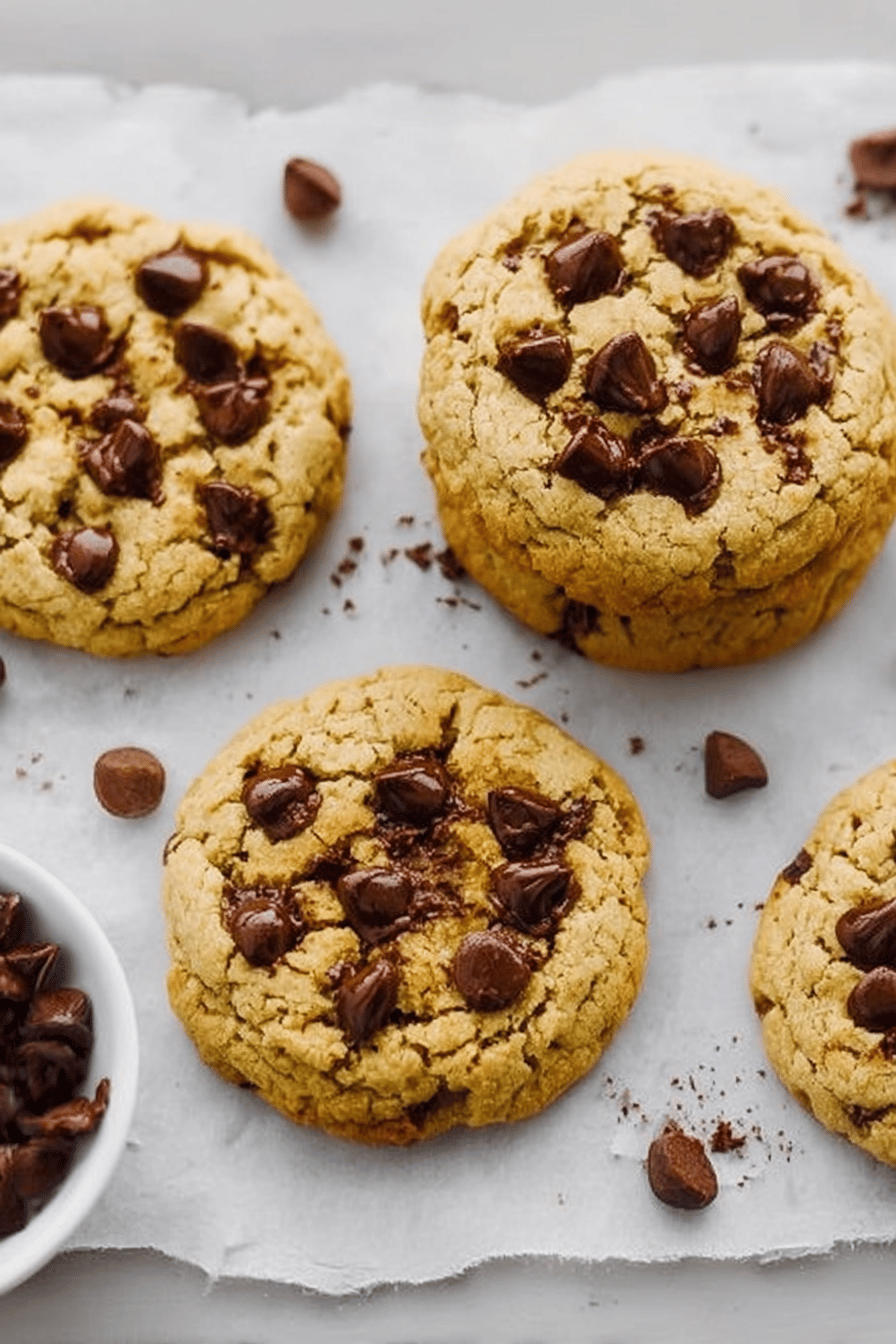 Coconut Butter Chocolate Chip Cookie Recipe final dish beautifully presented and ready to serve