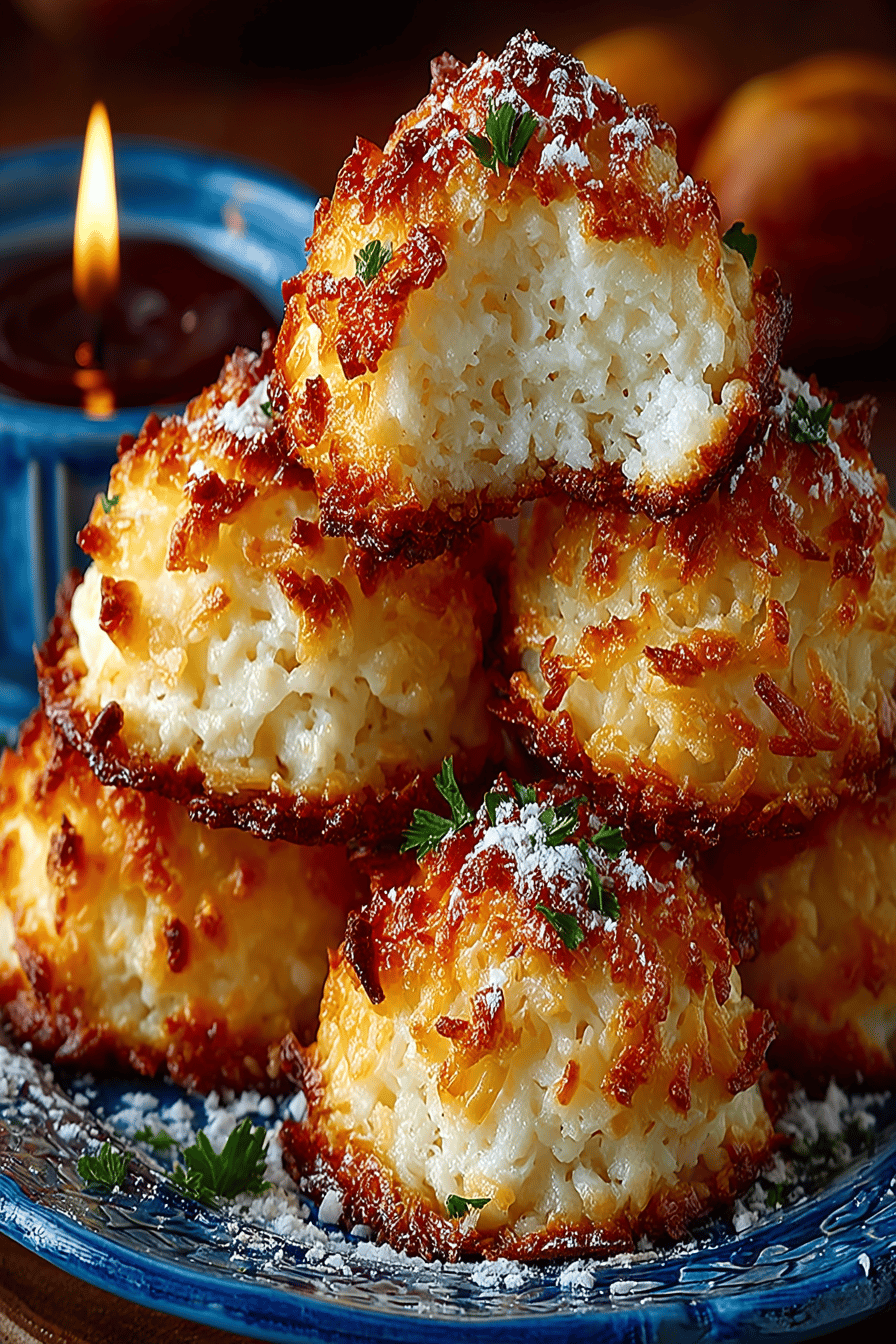Coconut Macaroons Recipe A Simple and Delicious Treat slice on plate showing perfect texture and swirl pattern