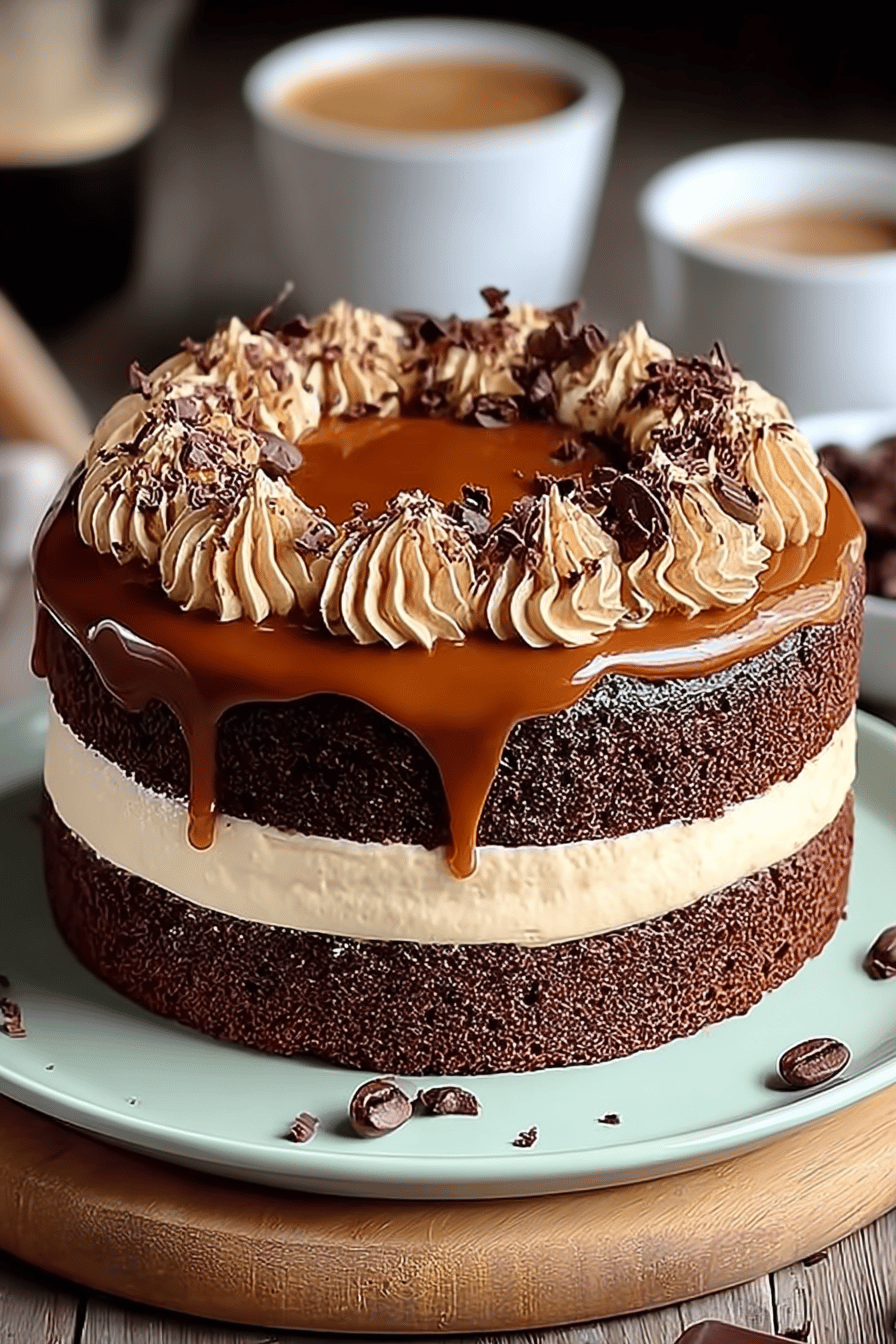 Coffee and Chocolate Sponge Cake Recipe