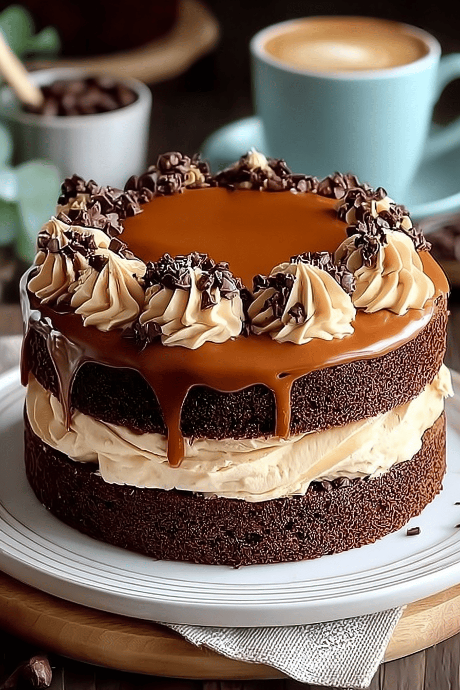 Coffee and Chocolate Sponge Cake Recipe ingredients organized and measured on kitchen counter