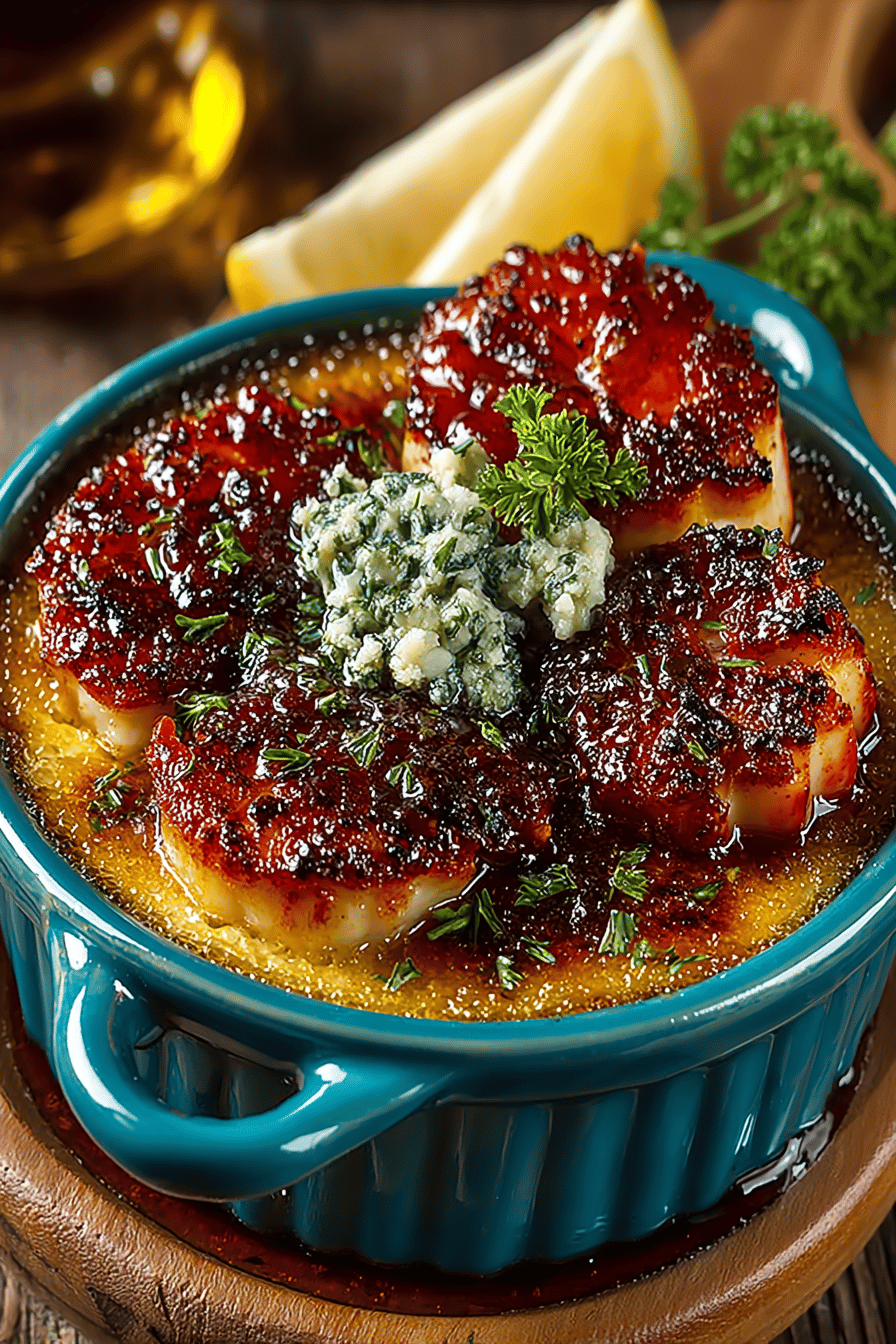 Crab Brulee Recipe A Gourmet Delight for Seafood Lovers final dish beautifully presented and ready to serve