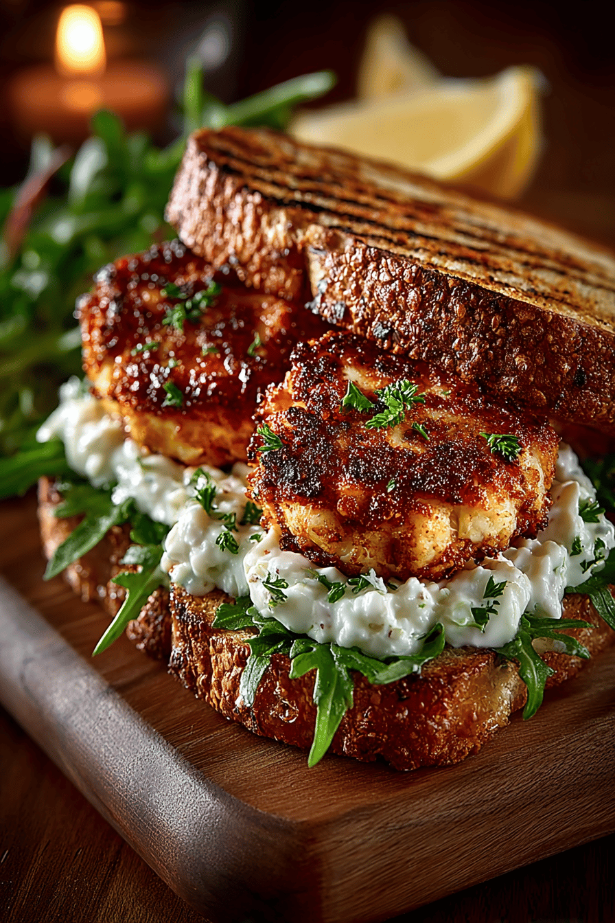 Crab Cake Sandwich Recipe ingredients organized and measured on kitchen counter