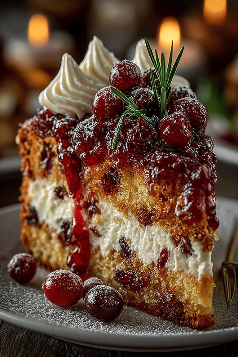 Cranberry Christmas Cake Recipe