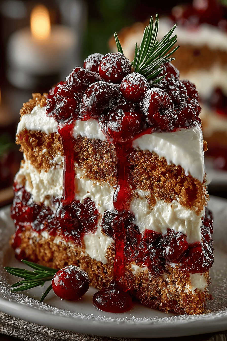 Cranberry Christmas Cake Recipe ingredients organized and measured on kitchen counter