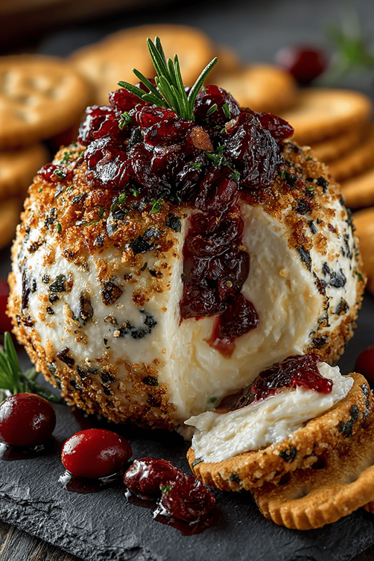 Cranberry Pecan Cheese Ball Recipe