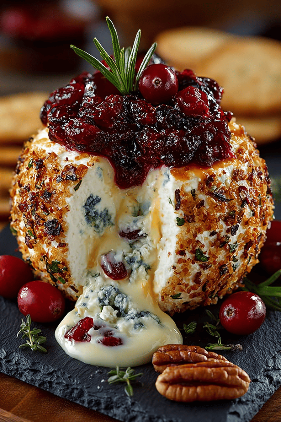 Cranberry Pecan Cheese Ball Recipe ingredients organized and measured on kitchen counter