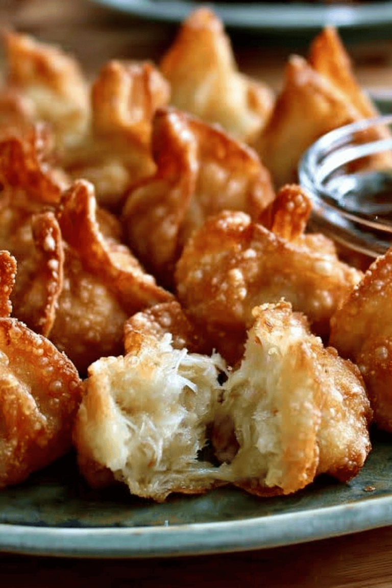 Cream Cheese Wontons Filled with Chicken and Pepper Jack Cheese Recipe
