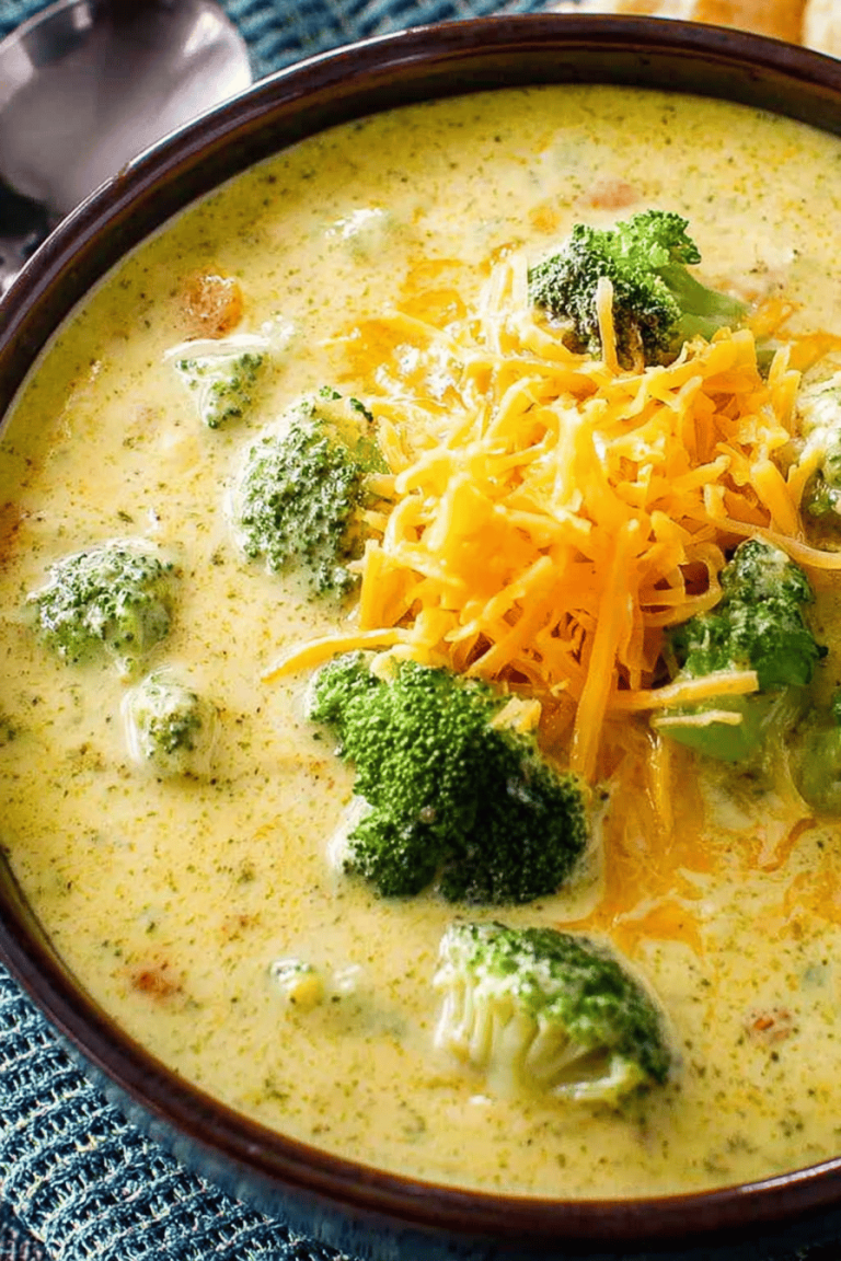 Creamy Broccoli and Cheddar Soup Recipe