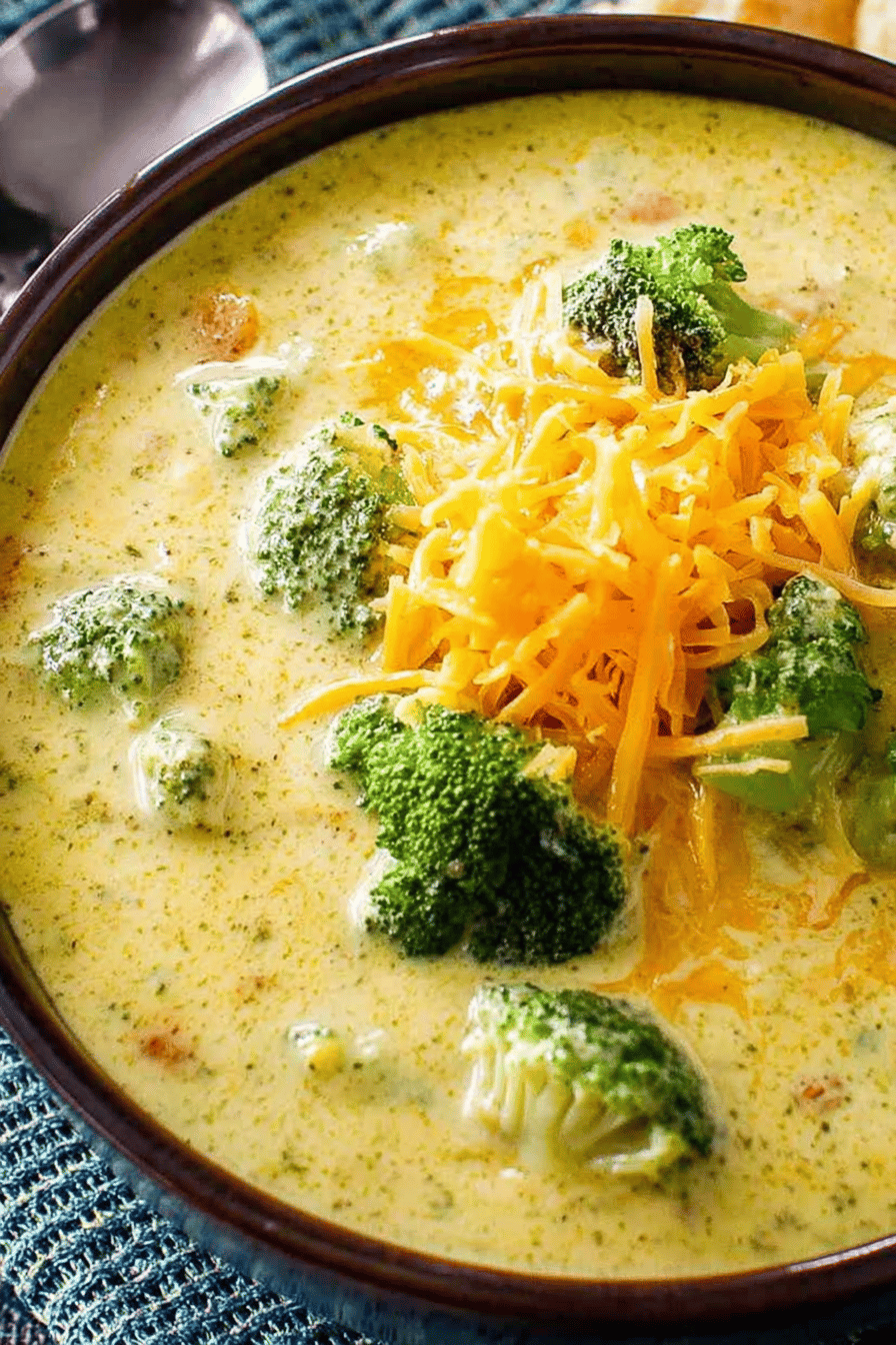 Creamy Broccoli and Cheddar Soup Recipe