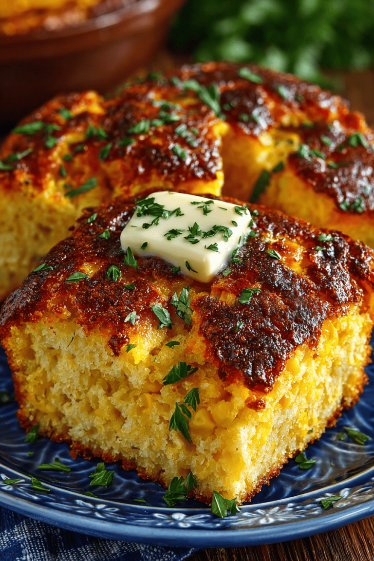 Creamy Cornbread Casserole Recipe