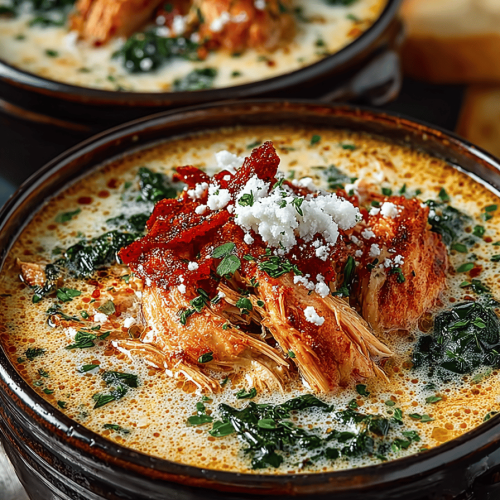 Crock Pot Creamy Chicken Parmesan Soup Recipe