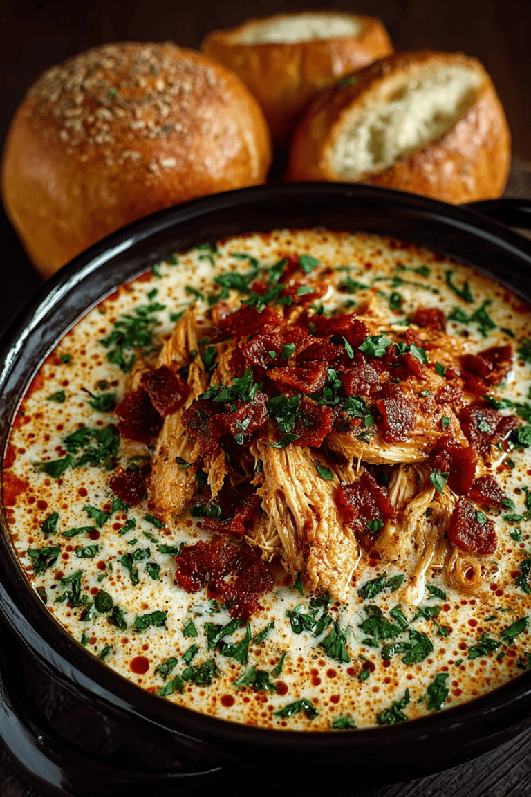 Crock Pot Creamy Chicken Parmesan Soup Recipe