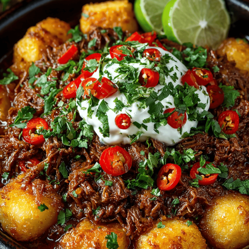 Crockpot Beef and Potato Taco Casserole Recipe