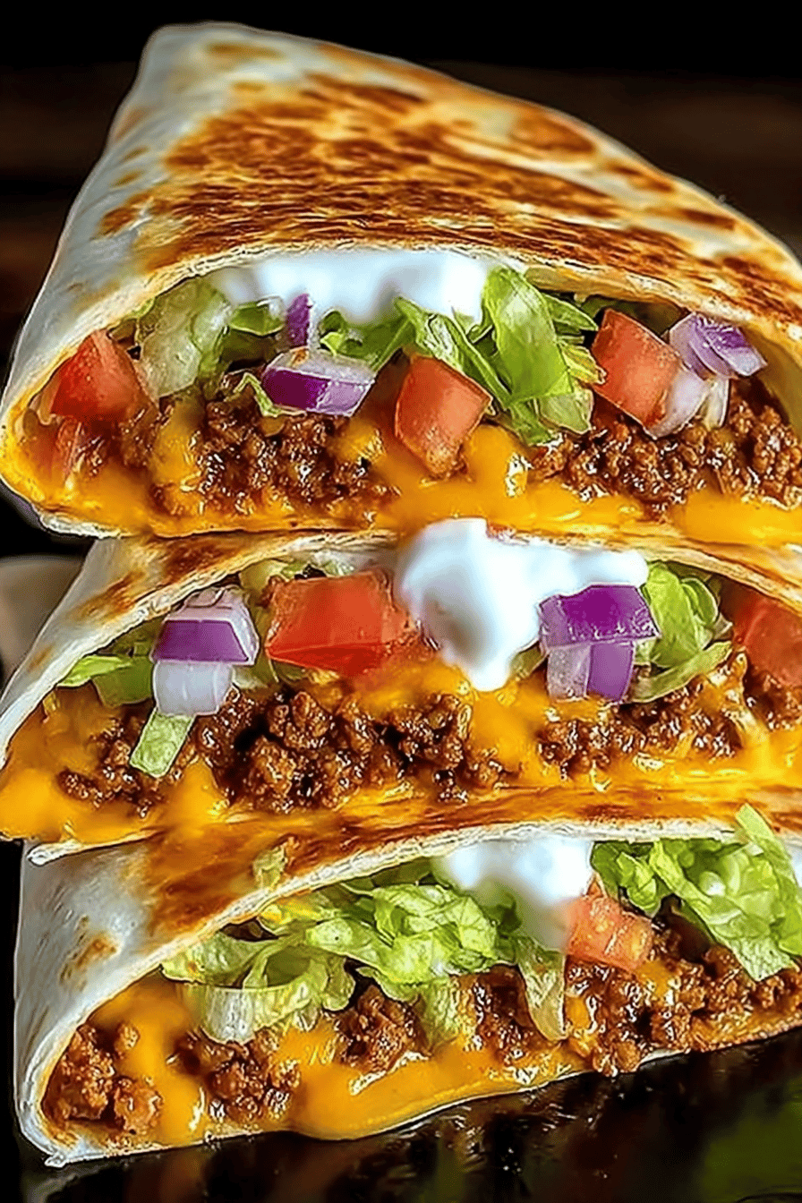Crunchwrap Supreme: A Taco Bell-Inspired Recipe Guide ingredients organized and measured on kitchen counter