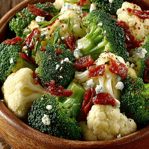 Delicious Broccoli and Cauliflower Salad Recipe