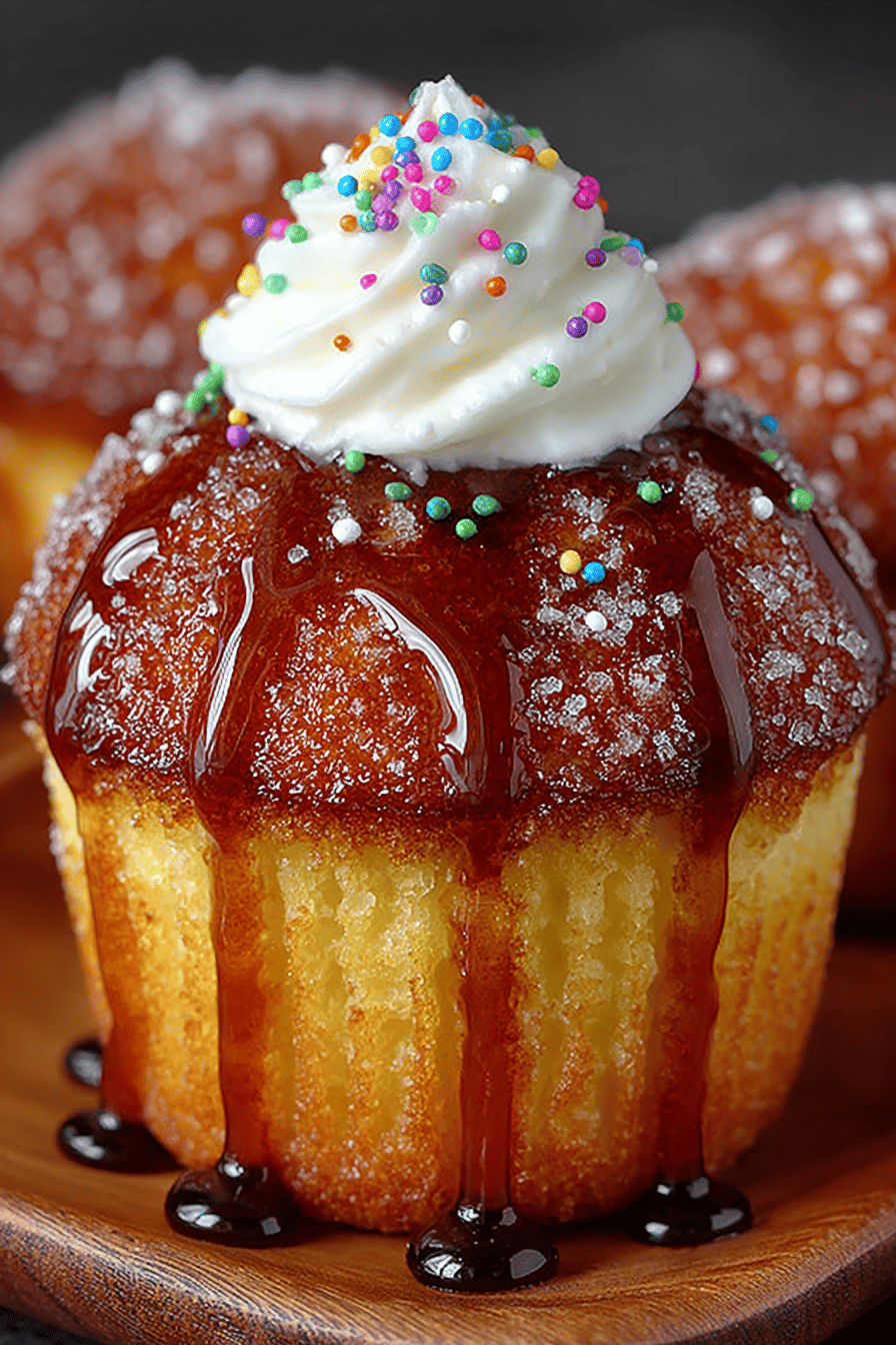 Delicious Donut Muffin Recipe ingredients organized and measured on kitchen counter