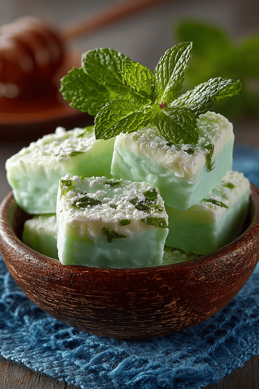 Delicious Homemade Butter Mints Recipe slice on plate showing perfect texture and swirl pattern