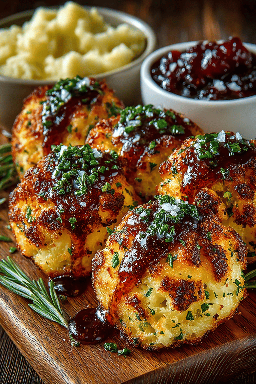Delicious Stuffing Balls Recipe for Any Occasion final dish beautifully presented and ready to serve