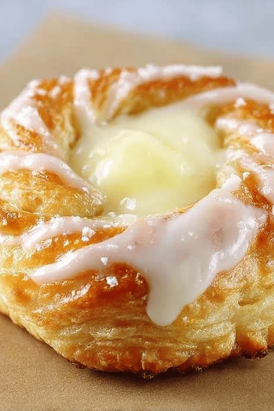 Easy 30-Minute Homemade Cream Cheese Danish Recipe slice on plate showing perfect texture and swirl pattern