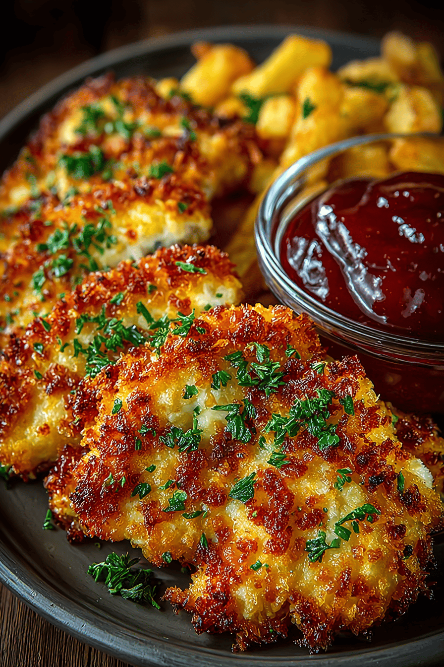 Easy Air Fryer Chicken Tenders Recipe ingredients organized and measured on kitchen counter
