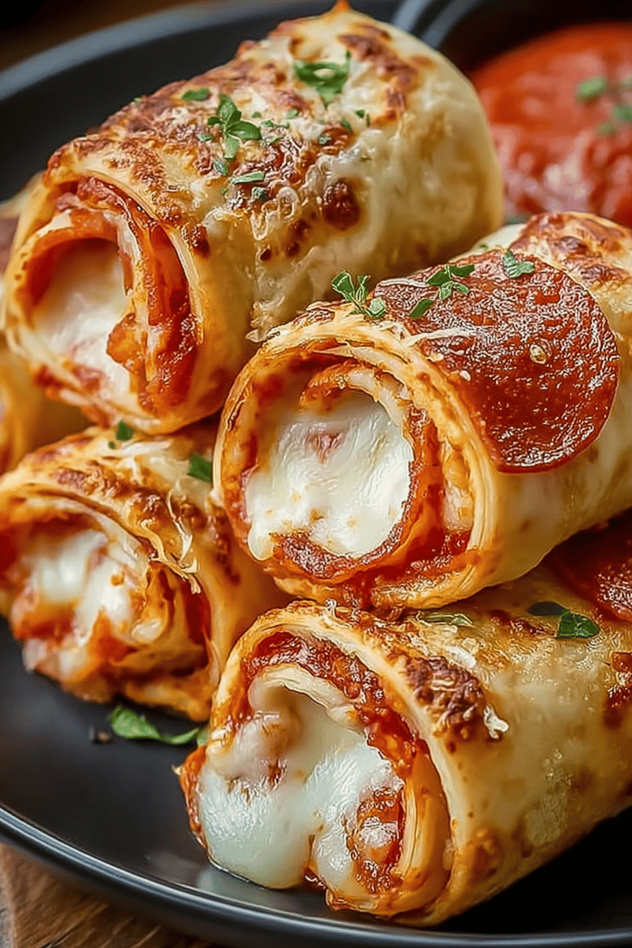 Easy Air Fryer Pizza Roll-Ups Recipe slice on plate showing perfect texture and swirl pattern