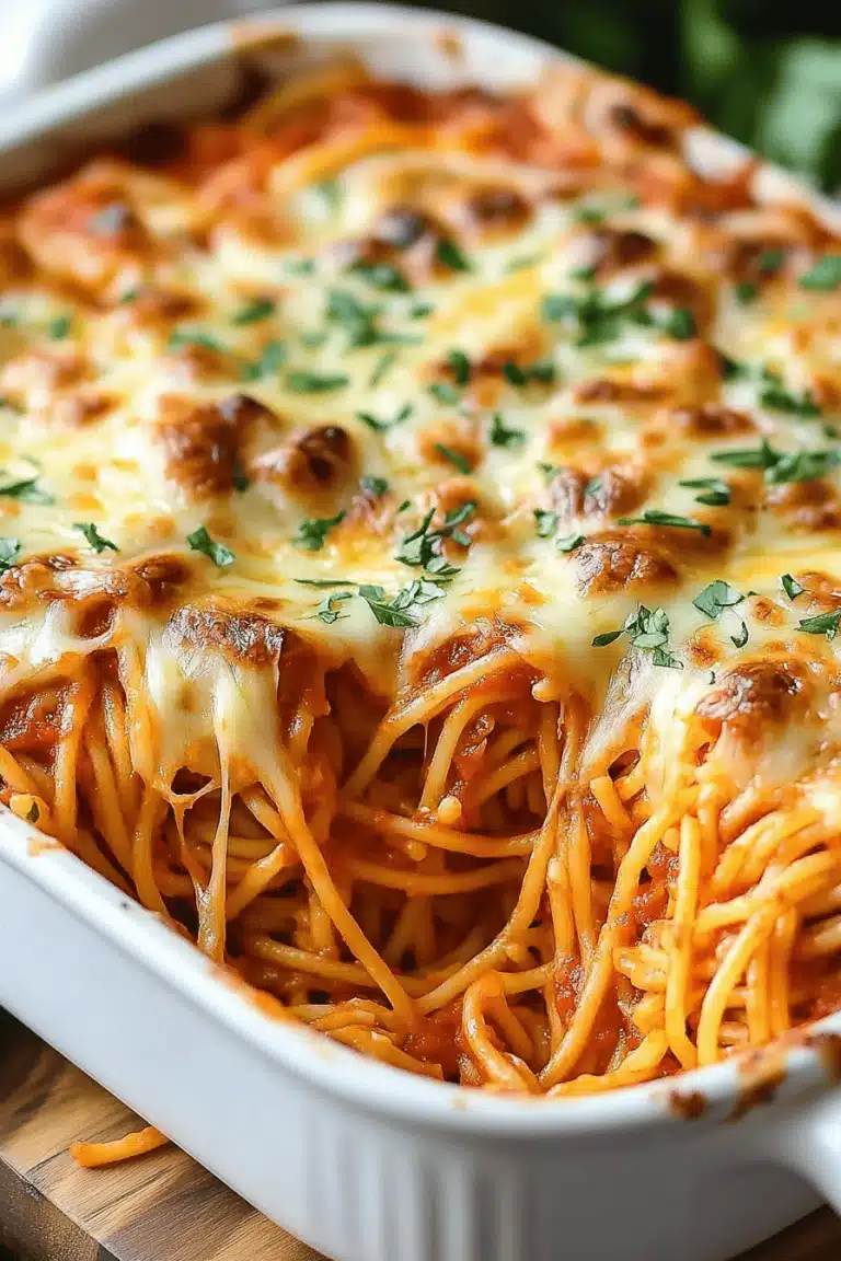 Easy Baked Spaghetti Recipe: Cheesy Pasta Delight