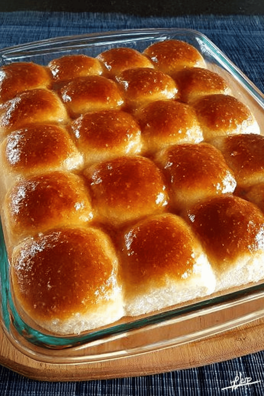 Easy Big Fat Yeast Rolls Recipe ingredients organized and measured on kitchen counter