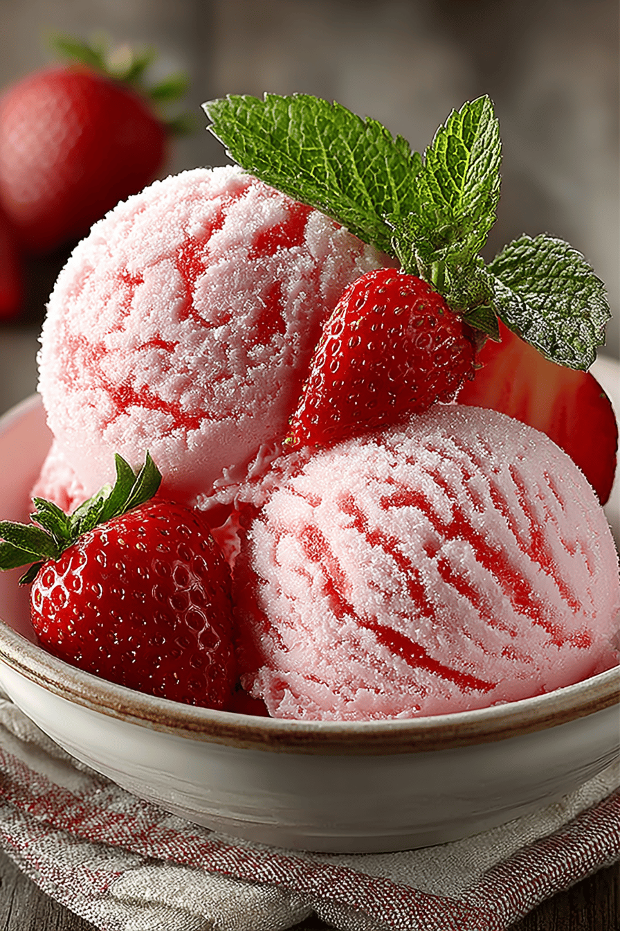Easy Frozen Strawberry Dessert Recipe final dish beautifully presented and ready to serve