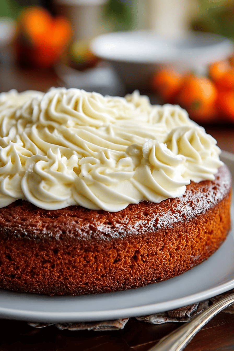 Easy Pumpkin Cake Recipe at RecipesFiber final dish beautifully presented and ready to serve