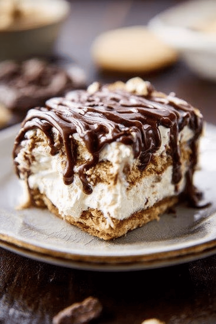 Eclair Ice Box Cake Recipe ingredients organized and measured on kitchen counter