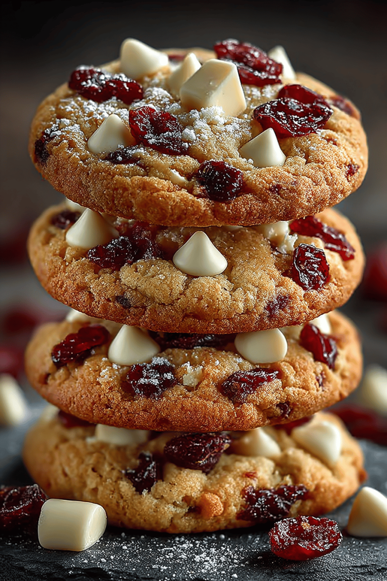 Fresh Cranberry and White Chocolate Cookie Recipe